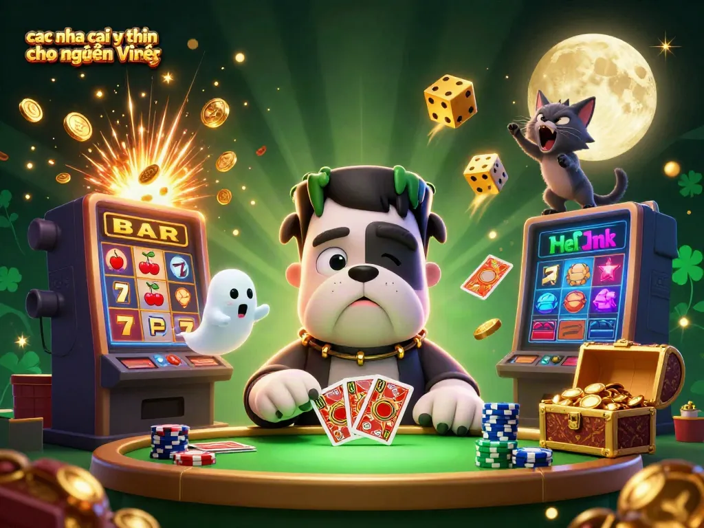 Invigorate your betting with "cac nha cai uy tin cho người Việt" in this vibrant casino scene featuring dynamic characters and game elements.